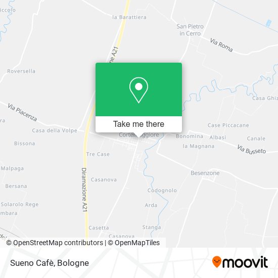 Sueno Cafè map