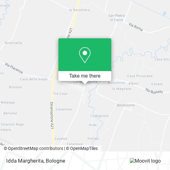 Idda Margherita map