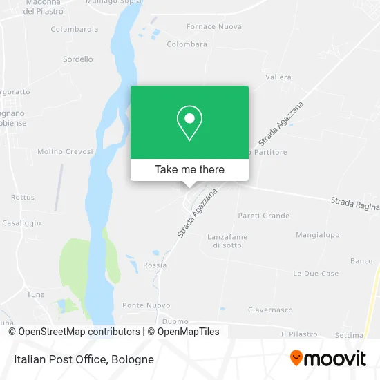 Italian Post Office map