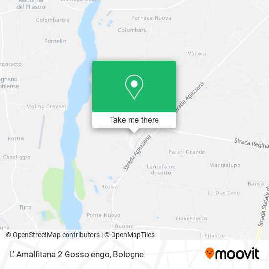 L' Amalfitana 2 Gossolengo map