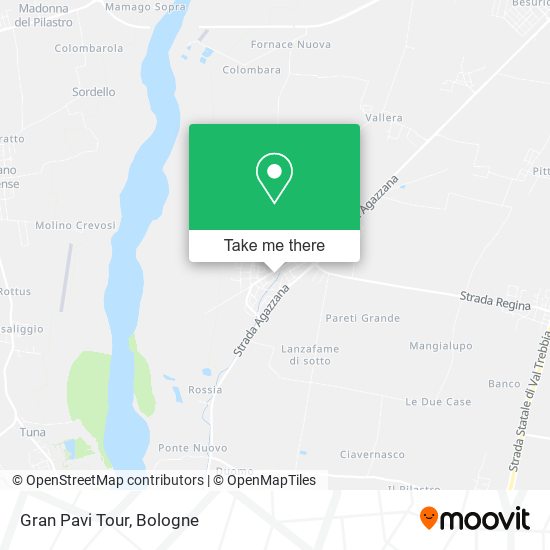 Gran Pavi Tour map