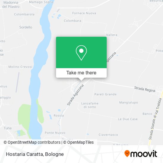Hostaria Caratta map