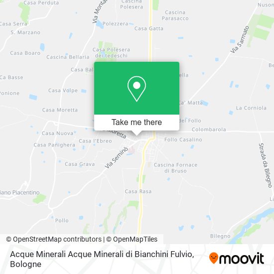 Acque Minerali Acque Minerali di Bianchini Fulvio map