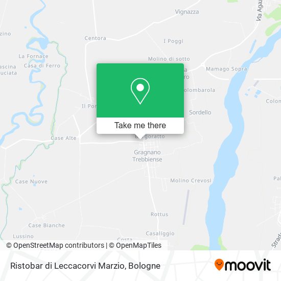 Ristobar di Leccacorvi Marzio map