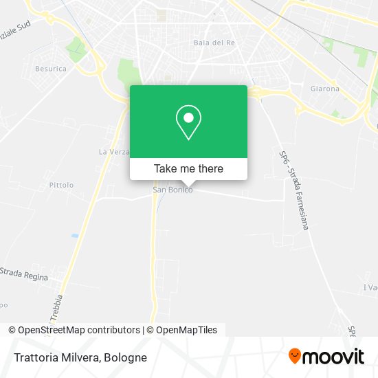 Trattoria Milvera map