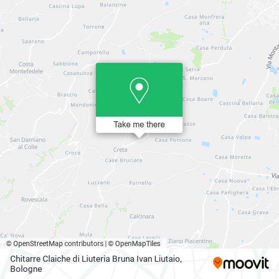 Chitarre Claiche di Liuteria Bruna Ivan Liutaio map
