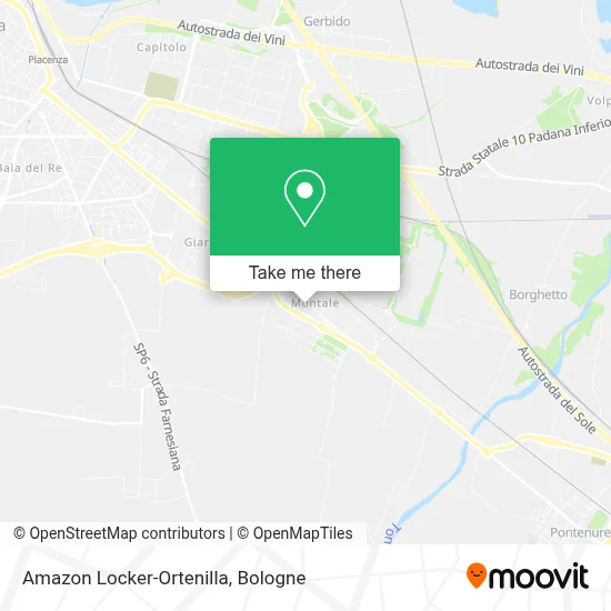 Amazon Locker-Ortenilla map