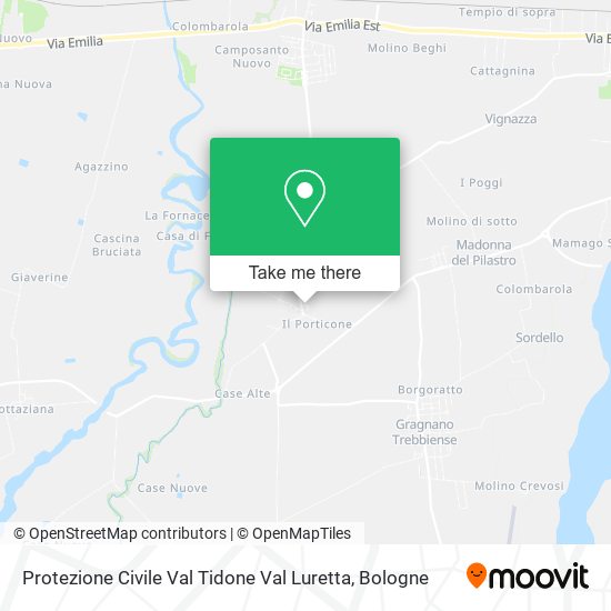 Protezione Civile Val Tidone Val Luretta map