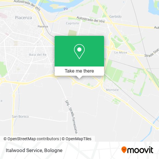 Italwood Service map