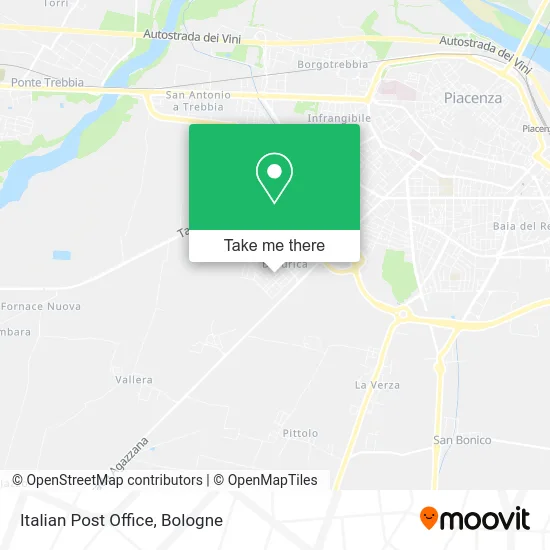 Italian Post Office map