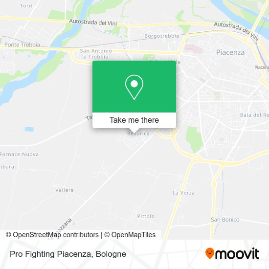 Pro Fighting Piacenza map