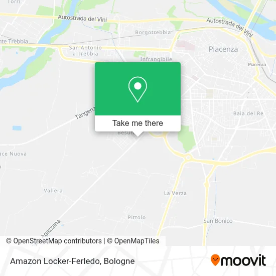 Amazon Locker-Ferledo map