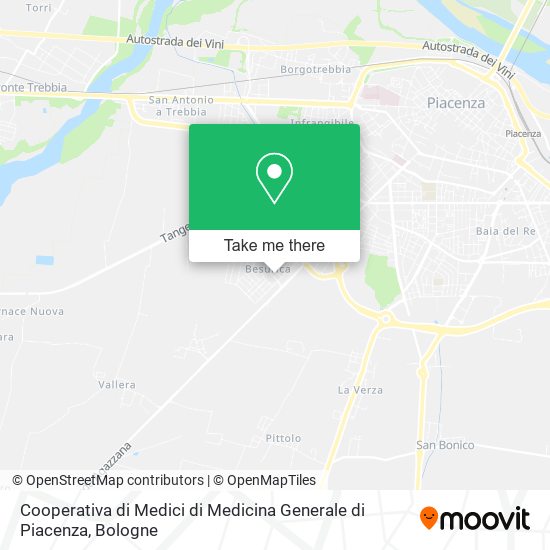 Cooperativa di Medici di Medicina Generale di Piacenza map