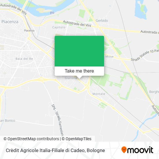 Crèdit Agricole Italia-Filiale di Cadeo map