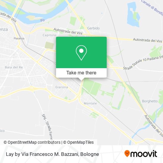 Lay by Via Francesco M. Bazzani map