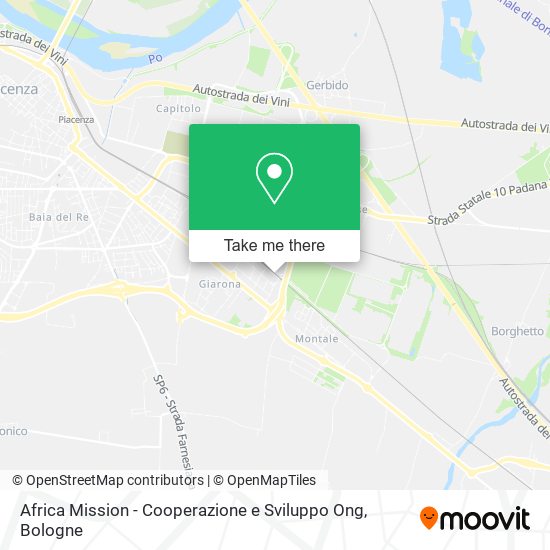 Africa Mission - Cooperazione e Sviluppo Ong map