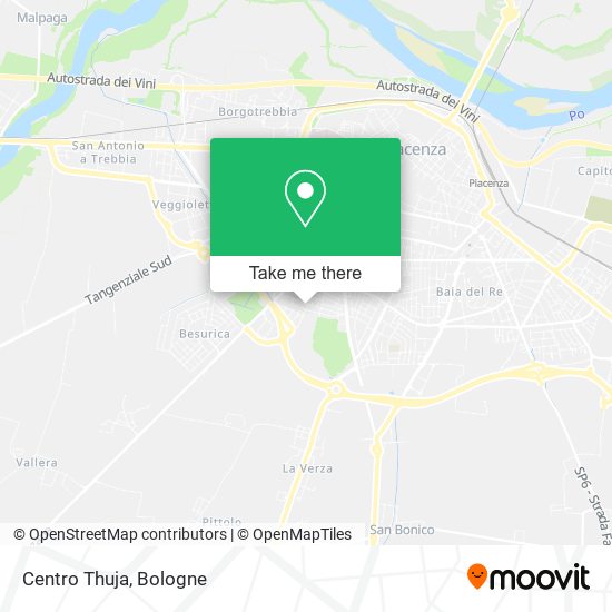 Centro Thuja map