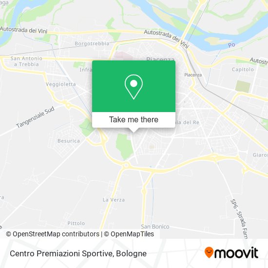 Centro Premiazioni Sportive map