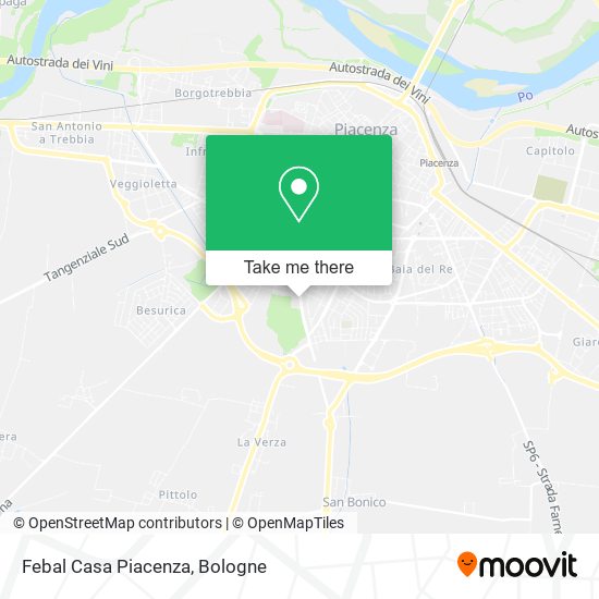 Febal Casa Piacenza map