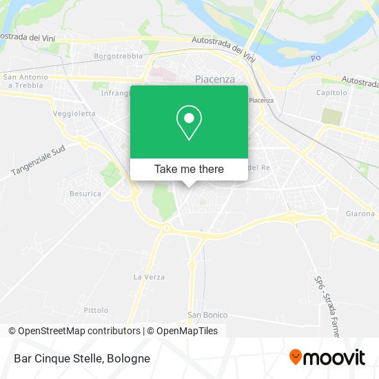 Bar Cinque Stelle map