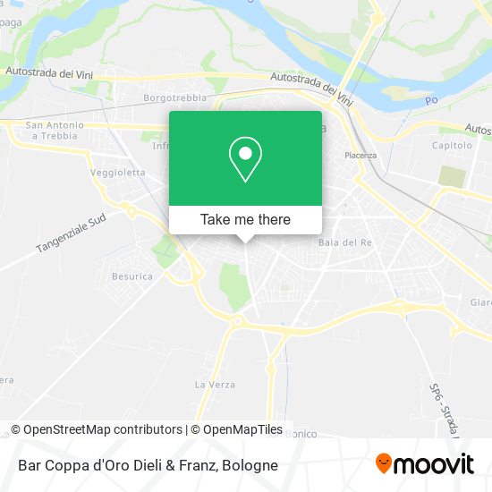 Bar Coppa d'Oro Dieli & Franz map
