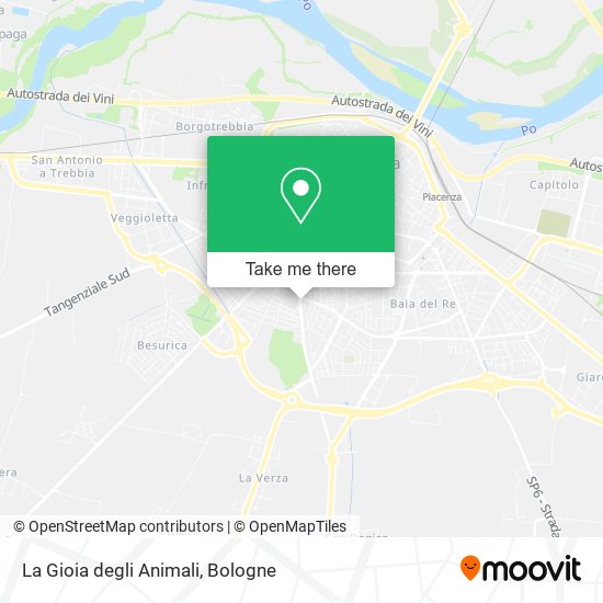 La Gioia degli Animali map