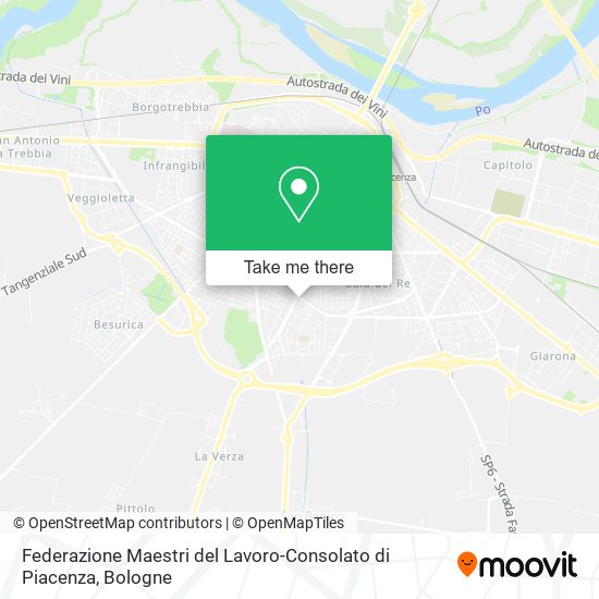 Federazione Maestri del Lavoro-Consolato di Piacenza map