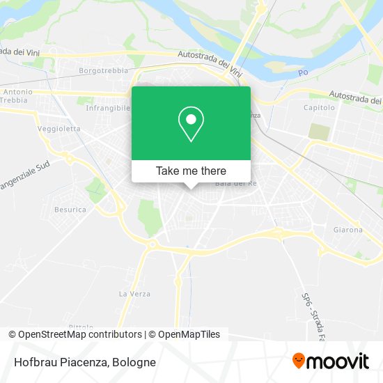 Hofbrau Piacenza map
