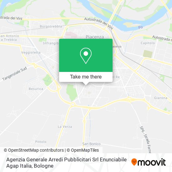 Agenzia Generale Arredi Pubblicitari Srl Enunciabile Agap Italia map