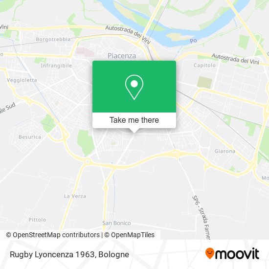 Rugby Lyoncenza 1963 map