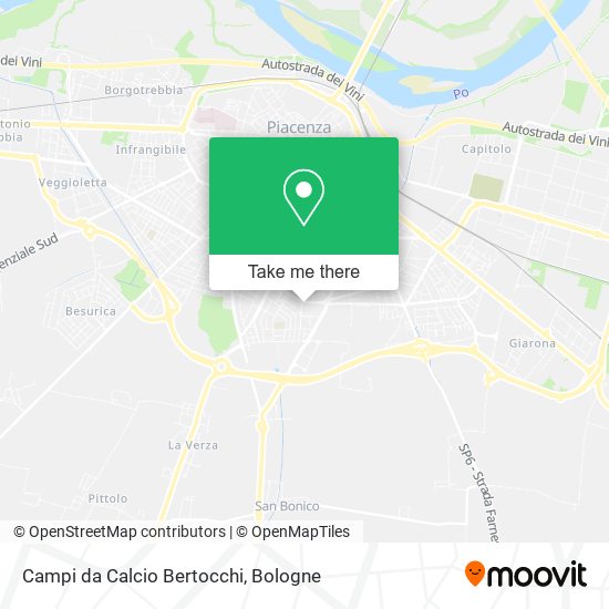 Campi da Calcio Bertocchi map