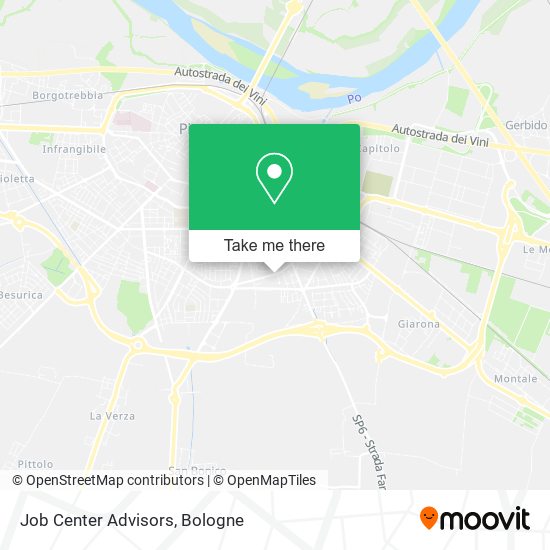 Job Center Advisors map