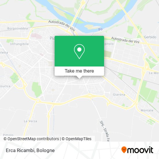 Erca Ricambi map