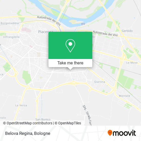 Belova Regina map