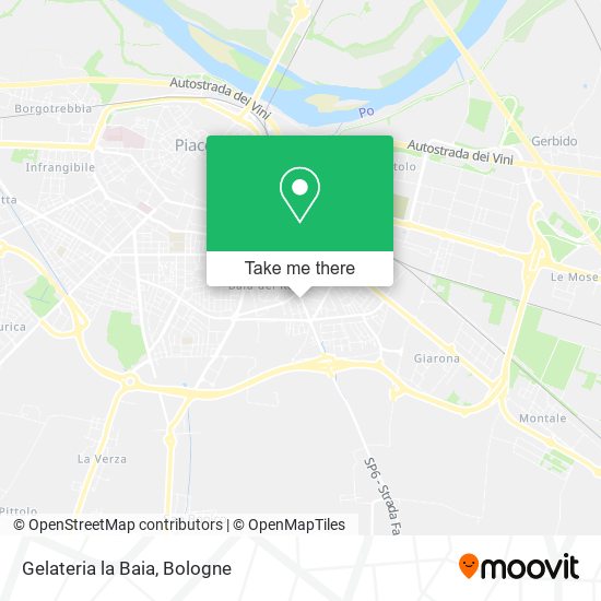 Gelateria la Baia map