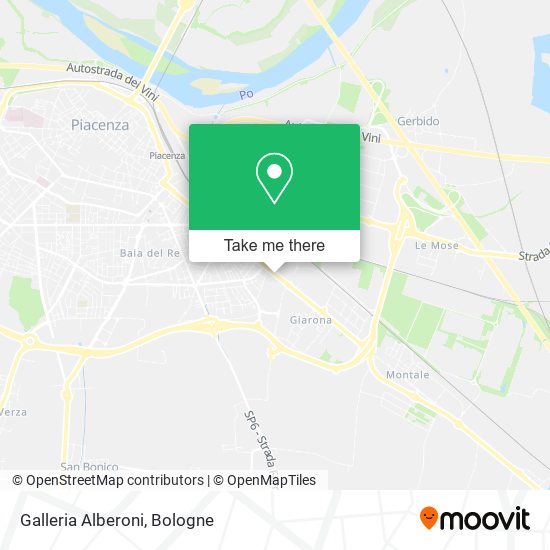 Galleria Alberoni map