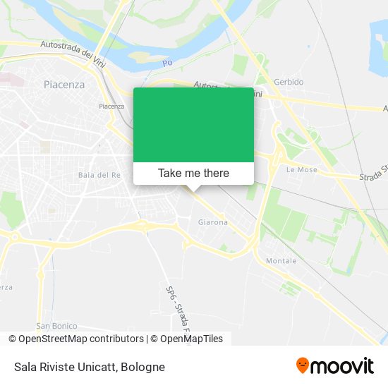 Sala Riviste Unicatt map