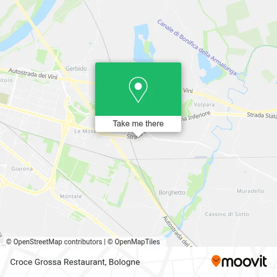 Croce Grossa Restaurant map