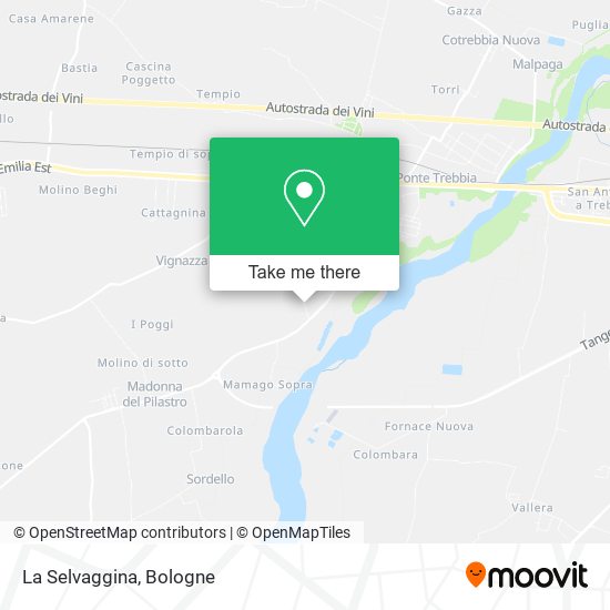 La Selvaggina map