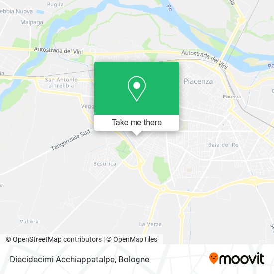 Diecidecimi Acchiappatalpe map