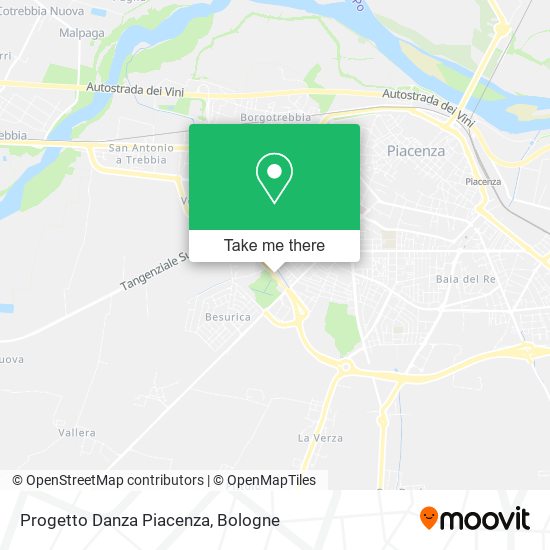 Progetto Danza Piacenza map