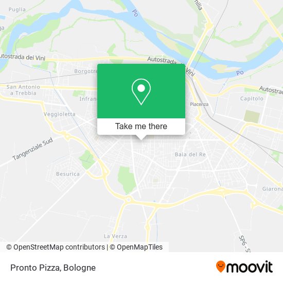 Pronto Pizza map