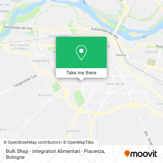 Bulk Shop - Integratori Alimentari - Piacenza map