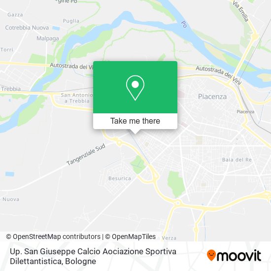 Up. San Giuseppe Calcio Aociazione Sportiva Dilettantistica map