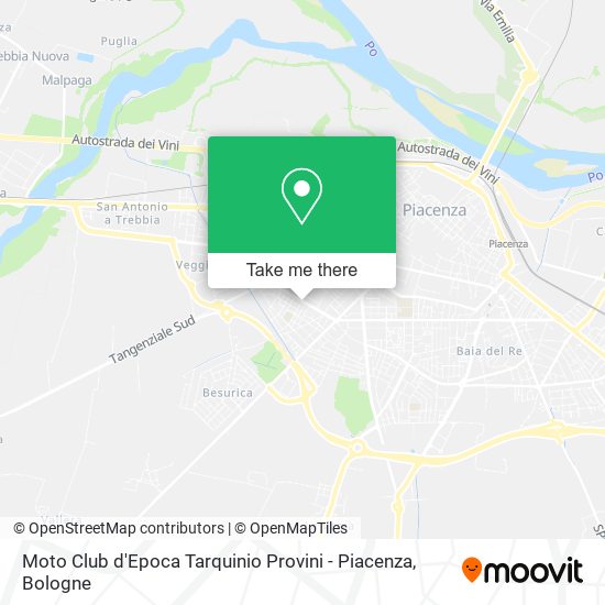 Moto Club d'Epoca Tarquinio Provini - Piacenza map