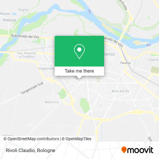 Rivoli Claudio map