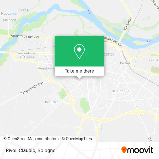 Rivoli Claudio map