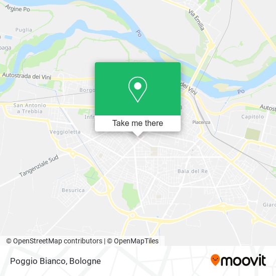Poggio Bianco map