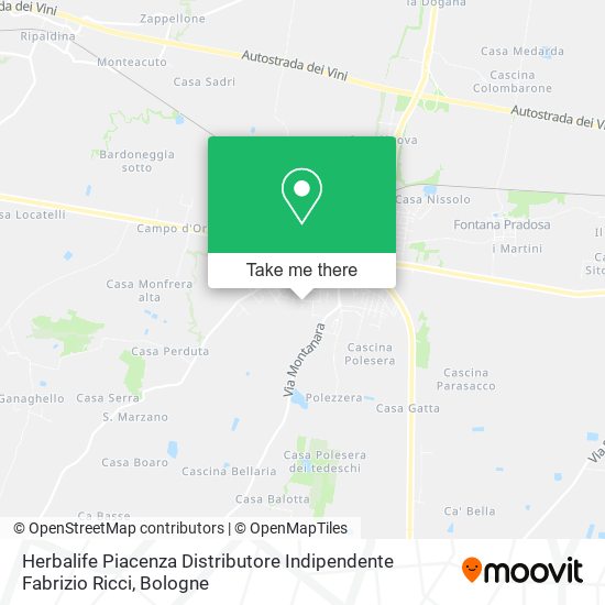 Herbalife Piacenza Distributore Indipendente Fabrizio Ricci map