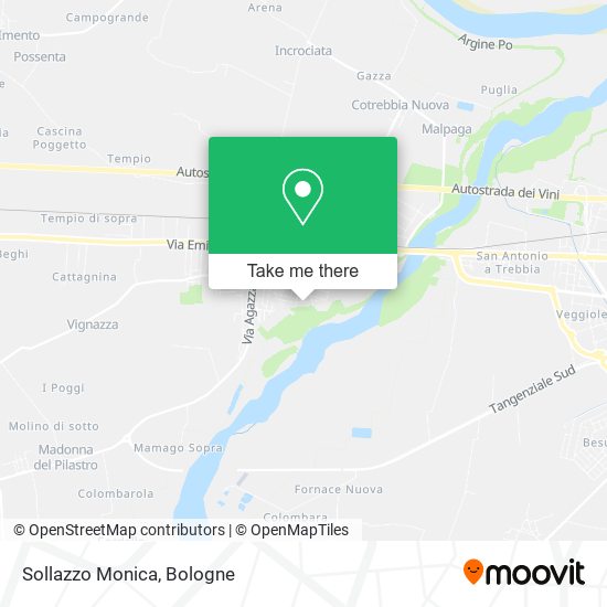Sollazzo Monica map